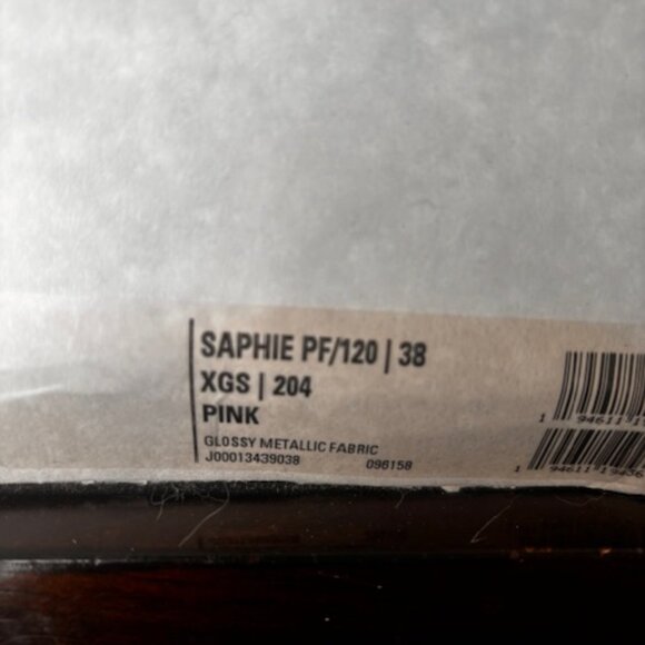 New Jimmy Choo Saphie / Pink Glossy Metallic - Size 38 - New in Box + Dust Bag - Picture 3 of 5